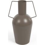 Reduzierte Dunkelbraune Minimalistische 43 cm Kave Home Bodenvasen & Vasen für Pampasgras 43 cm aus Metall 