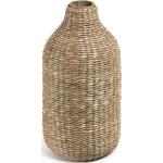 Bunte 32 cm Kave Home Organische Vasen & Blumenvasen 32 cm aus Bambus 