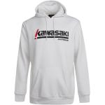 Kawasaki, Retro Style Hooded Sweatshirt White White, Herren, Größe: XL
