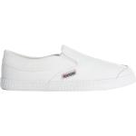 Reduzierte Weiße Kawasaki Slip-on Sneaker ohne Verschluss aus Rindsleder leicht für Herren Größe 42 
