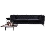 Schwarze Moderne Kawola Chesterfield Sofas aus Stoff mit Armlehne Breite 200-250cm, Höhe 50-100cm, Tiefe 50-100cm 2 Personen 