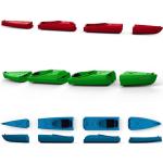Kayak Innovation Natseq Tandem Modulares Zweierkajak Kajak zerlegbar 2er Farbe:Grün