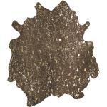 Braune Minimalistische Kayoom Kuhfellteppiche aus Leder 