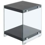 Schwarze Unifarbene Kayoom Elementary Beistelltische & Ablagetische aus Glas Breite 0-50cm, Höhe 0-50cm, Tiefe 0-50cm 