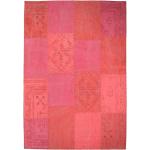 Rote Patchwork Teppiche aus Baumwolle 120x170 
