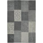 Graue Patchwork Teppiche aus Baumwolle 120x170 