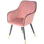 Rosa Unifarbene Kayoom Designer Stühle gepolstert 