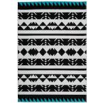 Schwarze Kayoom Kurzflorteppiche aus Textil 