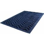 Reduzierte Marineblaue Melierte Moderne Kayoom Design-Teppiche strukturiert aus Textil 200x290 