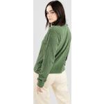 Reduzierte Grüne Bestickte Streetwear Langärmelige Kazane T-Shirts aus Polyester für Damen Größe XS für den für den Winter 
