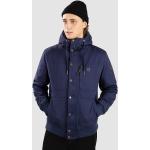 Reduzierte Blaue Streetwear Kazane Kunstlederjacken aus Baumwolle mit Kapuze für Herren Größe XL für den für den Winter 