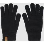 Schwarze Kazane Damenhandschuhe aus Baumwolle für den für den Winter 