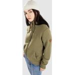 Reduzierte Grüne Streetwear Kazane Zip Hoodies & Sweatjacken mit Reißverschluss mit Kapuze für Damen Größe XS 