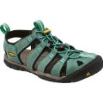 Keen Womens Clearwater Cnx Leather Sandals - Mineral Blue Yellow / 40.5 EU