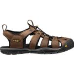 Graue Keen Clearwater CNX Outdoor-Sandalen mit Schnürsenkel aus Leder wasserdicht für Herren Größe 41 für den für den Sommer 