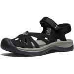 Reduzierte Schwarze Keen Outdoor-Sandalen mit Klettverschluss wasserabweisend für Damen Größe 39,5 