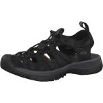 Reduzierte Schwarze Keen Whisper Outdoor-Sandalen für Damen Größe 39,5 mit Absatzhöhe bis 3cm für den für den Sommer 