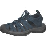 Reduzierte Blaue Keen Whisper Outdoor-Sandalen mit Schnürsenkel aus Gummi für Damen Größe 38,5 für den für den Sommer 