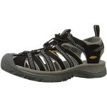 Schwarze Keen Whisper Outdoor-Sandalen aus Polyester wasserabweisend für Damen Größe 42 für den für den Sommer 