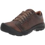Reduzierte Schokoladenbraune Business Keen Austin Derby Schuhe mit Schnürsenkel für Herren Größe 45 