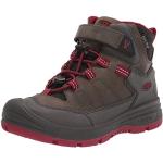 KEEN Redwood MID WP-C Hiking Boot, Steel Grey/Red
