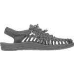 Schwarze Geflochtene Keen Uneek Outdoor-Sandalen mit Schnürsenkel aus Nylon leicht für Damen Größe 39 für den für den Sommer 