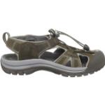 Olivgrüne Keen Venice Outdoor-Sandalen mit Schnürsenkel wasserabweisend für Damen Größe 35 für den für den Sommer 