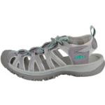 Graue Keen Whisper Outdoor-Sandalen mit Schnürsenkel leicht für Damen Größe 37,5 