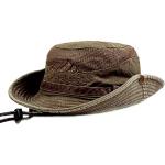 Reduzierte Braune Bestickte Elegante Rollhüte aus Baumwolle 58 für Herren Größe XL für den für den Sommer 