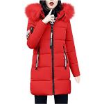 Rote Gesteppte Winterjacken mit Reißverschluss für Damen Größe S Tall für den für den Winter 
