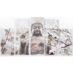 Bunte xxxlutz Rechteckige Bilder mit Rahmen mit Buddha-Motiv 100x150 5-teilig 
