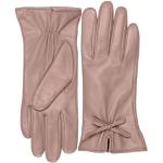 Altrosa Gefütterte Handschuhe aus Glattleder für Damen Größe 7.5 für den für den Winter 