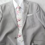 Pinke Krawatten-Sets für Herren für die Braut 