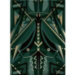 Silberne Art Deco KEK Amsterdam Goldringe mit Insekten-Motiv metallic 