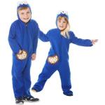 Blaue Monster-Kostüme aus Fleece für Kinder 