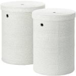 Weiße Moderne Kela Rimossa Wäschekörbe & Wäschepuffs aus Kunststoff mit Deckel 