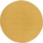Gelbe Rugvista Runde Kelim Teppiche 200 cm aus Wolle 