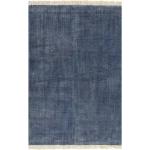 Reduzierte Blaue Vintage Kelim Teppiche aus Baumwolle 