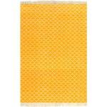 Reduzierte Gelbe Vintage Kelim Teppiche aus Baumwolle 