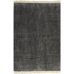 Reduzierte Anthrazitfarbene Vintage Kelim Teppiche aus Baumwolle 