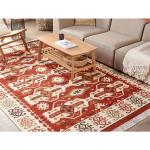 Rote Moderne Beliani Rechteckige Kelim Teppiche aus Wolle 200x300 