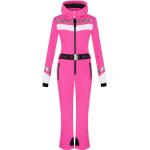 Pinke Sportliche Damenjumpsuits & Damenoveralls mit Reißverschluss aus Softshell enganliegend Größe S für den für den Winter 