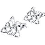 Nickelfreie Silberne Keltische Ohrringe für Damen zur Hochzeit 