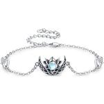 Silberne Mondstein Armbänder mit Tiermotiv aus Silber für Damen zum Valentinstag 