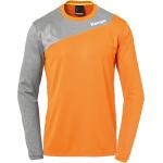 Orange Melierte Langärmelige Kempa Print-Shirts aus Polyester 