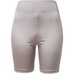 Silberne Satin-Shorts aus Polyamid für Damen Größe L 