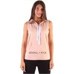 Reduzierte Pinke Kendall + Kylie T-Shirts aus Viskose für Damen Größe M 