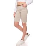 Beige Elegante Chino-Shorts für Damen Größe XL für den für den Sommer 