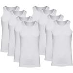 Weiße Unifarbene Langärmelige Shaping Tops & Miederhemden aus Baumwolle für Herren Größe M Große Größen 2-teilig für den für den Sommer 