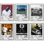 Kendrick Lamar signierte limitierte Poster, Musikalbum, Poster, Druck, ästhetische Leinwand, Wandkunstdrucke, Mädchen und Jungen, Teenager, Schlafsaal, Schlafzimmer, Zimmer, Wanddekoration (20,3 x